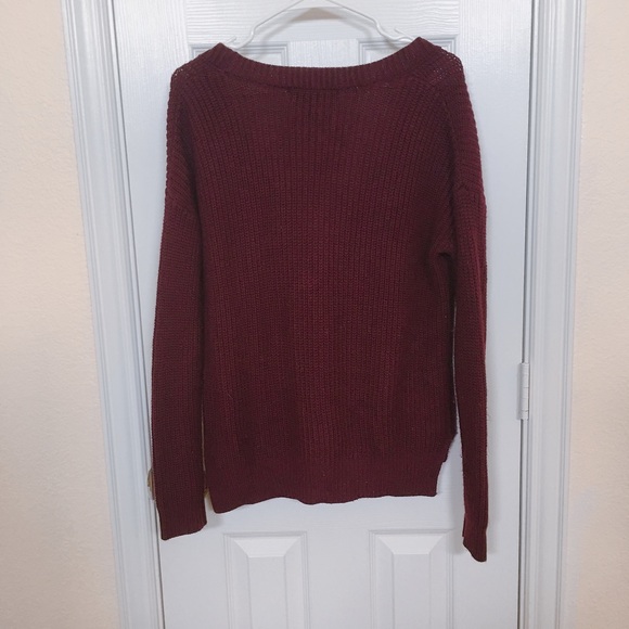 Forever 21 Burgundy Cardigan - Picture 2 of 3